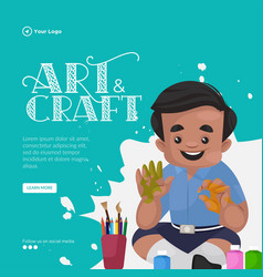 Banner Design Of Art And Craft Template