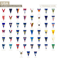 Flags Of Usa States All State Triangle Icon