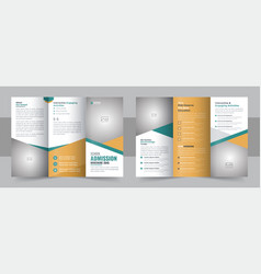 School Admission Trifold Brochure Design