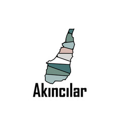 Akincilar Turkey Map Design Template