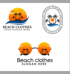 Fashion Beach Clothing Travel Recreation Logo