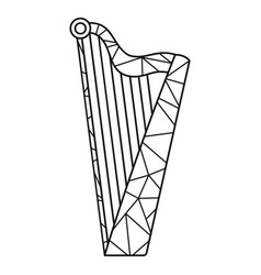 Low Poly Harp Stroke