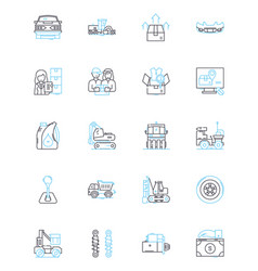 Transfer Linear Icons Set Exchange Relocation