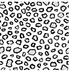 White Snow Leopard Seamless Pattern