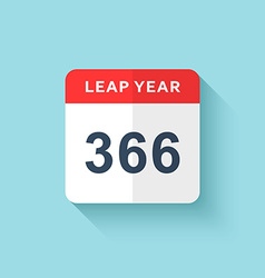 Calendar Style Flat Leap Year 366 Days Calendars