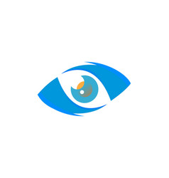 Optic medical eye logo Royalty Free Vector Image