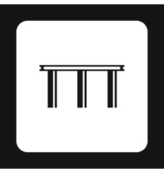 Narrow Bridge Icon Simple Style