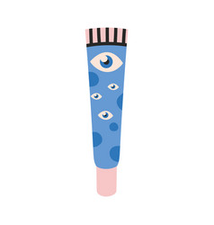 Eye Cream In Tube Cartoon Style Facial Skin Care