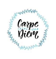 Carpe Diem Handwritten Latin Quote Modern