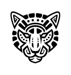 Maya Style Tiger Head Logo Design