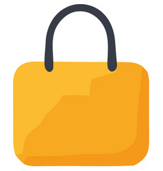 Yellow And Modern Handbag Icon