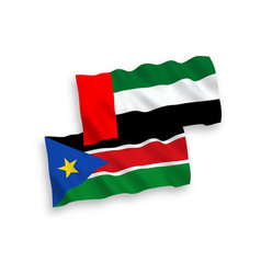 Flags Republic South Sudan And United Arab