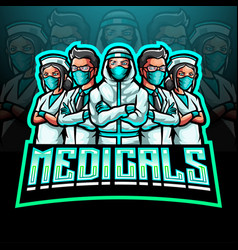 Mascot Esport Logo Of The Medical Team Fighting