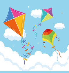 Three Kites Flying