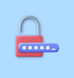 3d Password Protected Icon