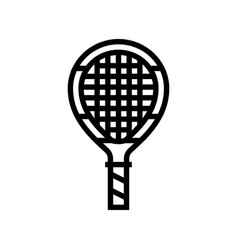 Junior Tennis Racquet Line Icon