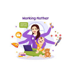 Working Mother With Mothers Who Does Work