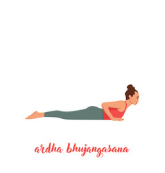 Baby Cobra Ardha Bhujangasana Yoga Pose