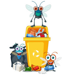 Fly And Trash Cartoon