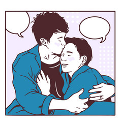 Gay Couple Comic Pannel