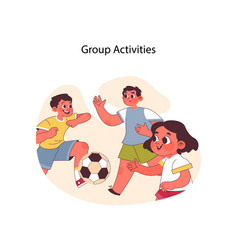 Group Activities Concept Flat