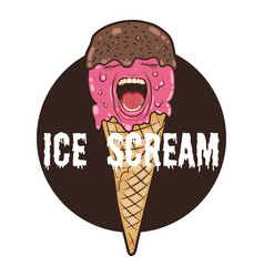 Ice Scream Typography Quote