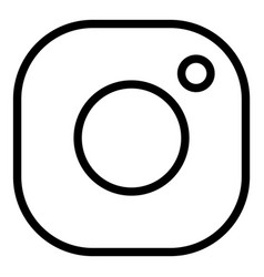 Instagram Icon Flat Icon Isolated On White