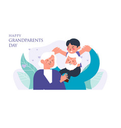 Printhappy Grandparents Day Elderly Background