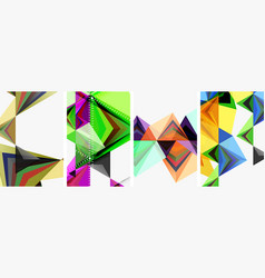 Triangle Blend Geometric Concept Poster Designs