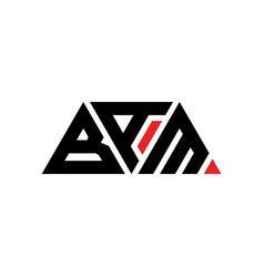 Bam Triangle Letter Logo Design With Triangle