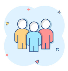 People Communication Icon In Comic Style