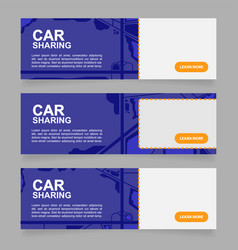 Rental Car Company Web Banner Design Template