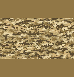 Brown Sand Pixel Military Camouflage Khaki Pattern