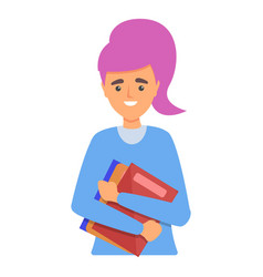 School Personal Assistant Icon Cartoon Style