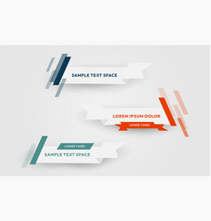 Modern Geometric Lowerthird Banner Template