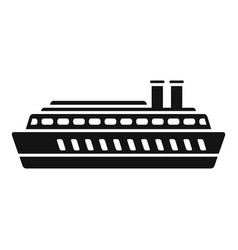 Steamboat Icon Simple River Ship