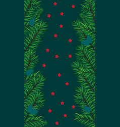 Christmas And New Year Vertical Background Fir