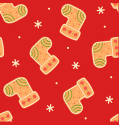 Gingerbread Stocking Christmas Seamless