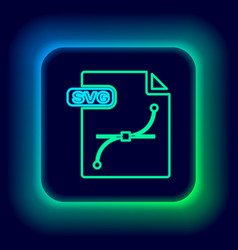 Glowing Neon Line Svg File Document Download