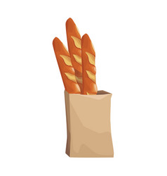 Paper Bag With Breads Icon