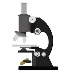 Science Microscope On A White Background