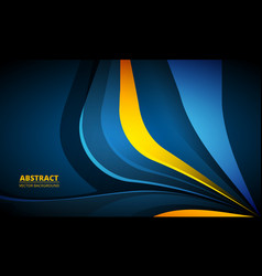 Abstract Dark Blue Minimal Background With Yellow