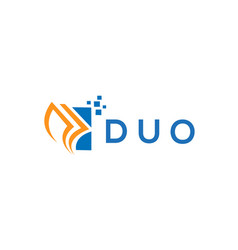 Duo Credit Repair Accounting Logo Design On White