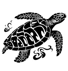 Graphic Sea Turtle Of Sea