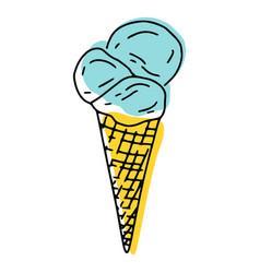 Ice Cream Cone Stroke Color