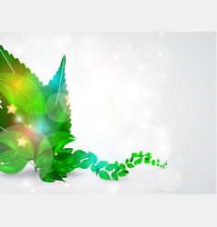 Abstract Leaf Nature Futuristic Background