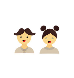 Boy And Girl Face Characters5