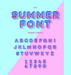 Summer Font Colorfull Style Modern