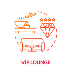 Vip Departure Lounge Concept Icon Luxury Class