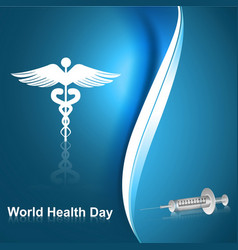 World Health Day Abstract Background With Symbol